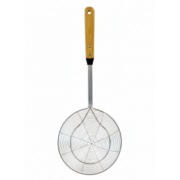 مصفاة استانلس يد خشب