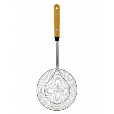 مصفاة استانلس يد خشب