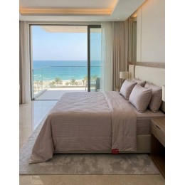 طقم ملاية استريب فلات 4 قطع 240*260 سم