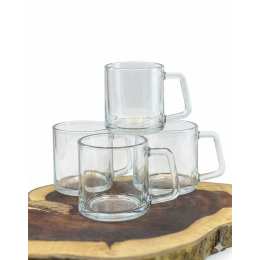 طقم أكواب شاي زجاجية - 6 قطع