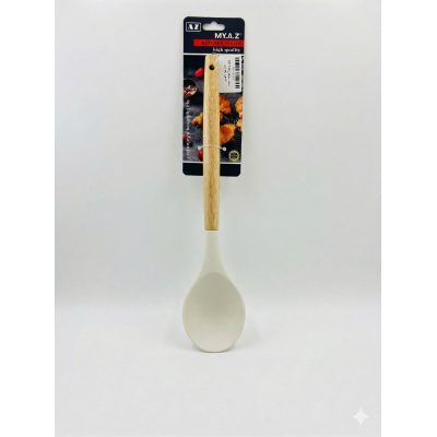 معلقة سيليكون بيد خشب معلقة سيليكون بيد خشب