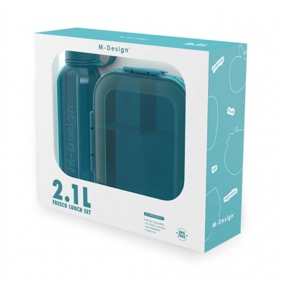 طقم لانش بوكس M-design مقاس 2.1 لتر طقم لانش بوكس M-design مقاس 2.1 لتر