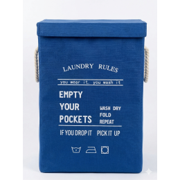 باسكت ملابس كتان بالغطاء 