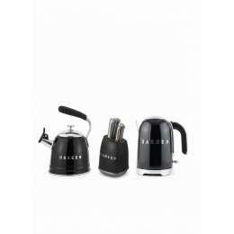 طقم سكاكين و براد UAKEEN + كاتيل هدية UAKEEN